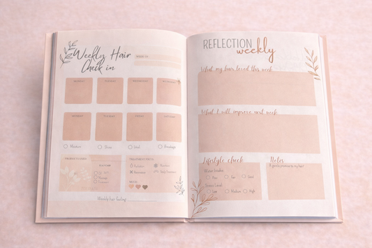 Hair Growth Weekly  Journal | Nubian Lo | Hair treatment 