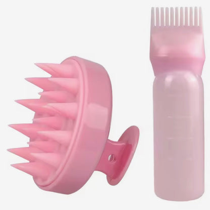 Scalp Treatment Kit – Growth Oil + Applicator Bottle + Scalp Massager