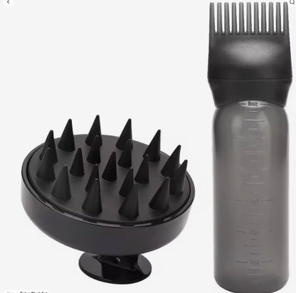 Scalp Treatment Kit – Growth Oil + Applicator Bottle + Scalp Massager